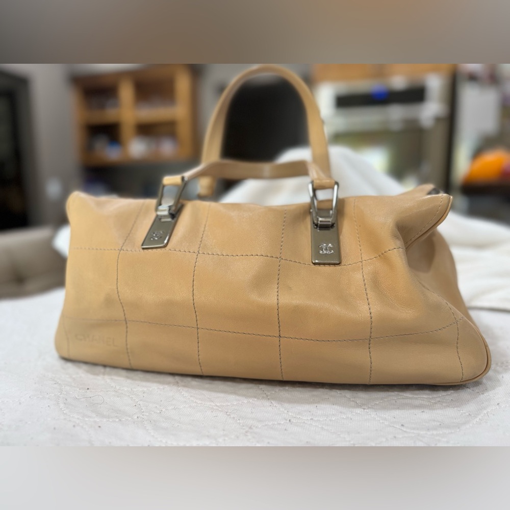 CHANEL Beige Leather Tote Bag ****Sold****